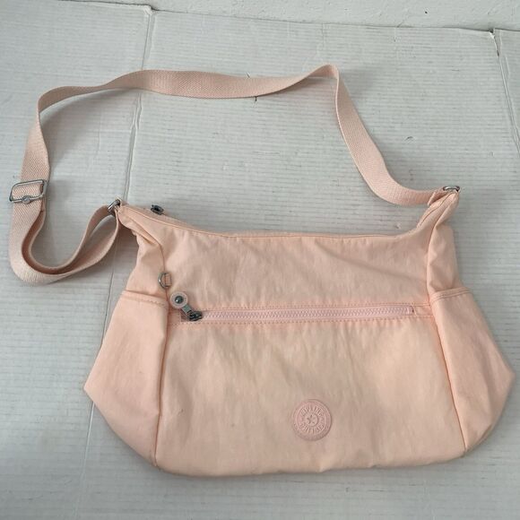 Kipling Alenya Crossbody Purse Shoulder Bag Polyamide Peachy Coral - Picture 1 of 9